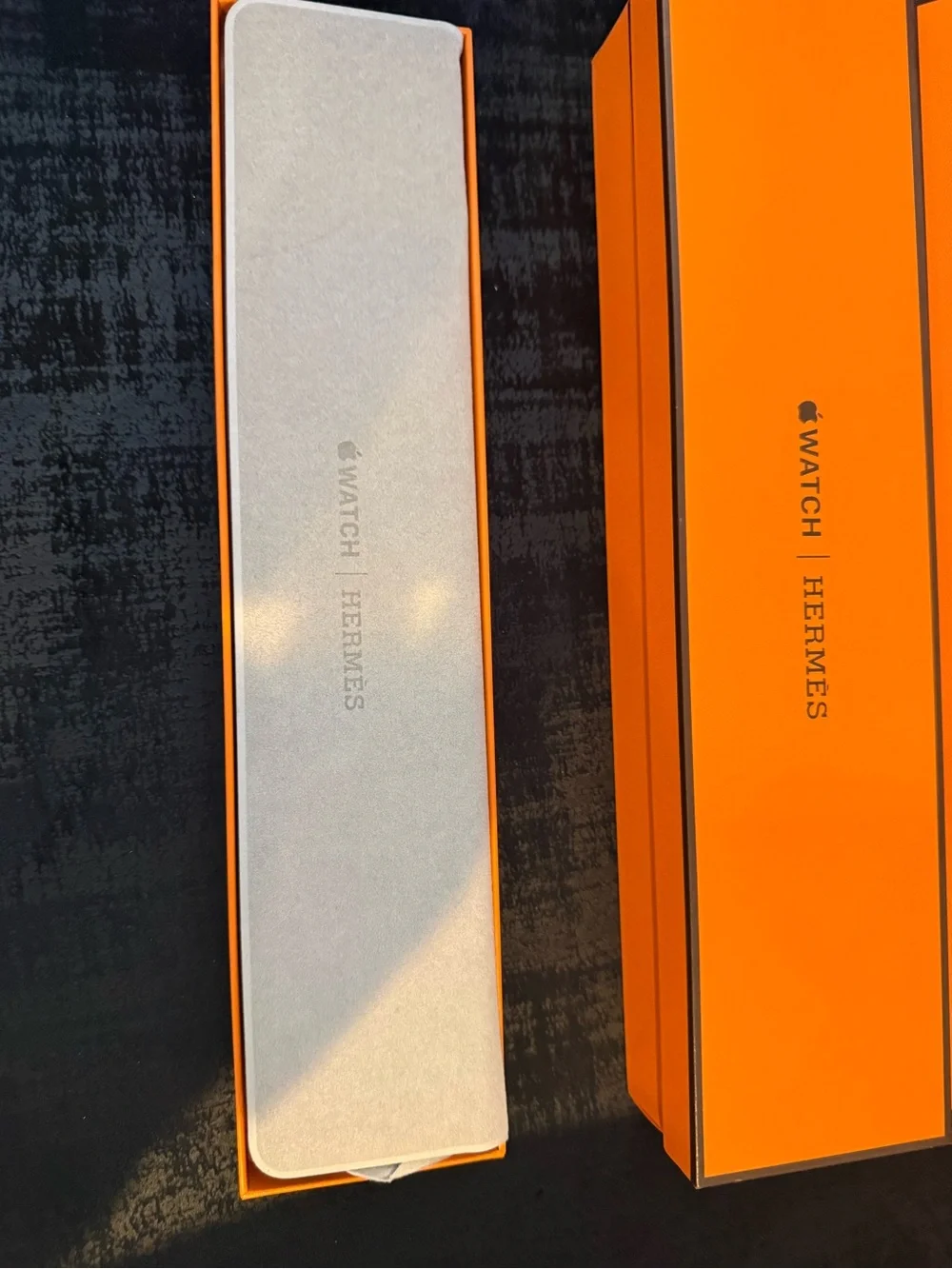 Hermès Orange Box with Black Logo